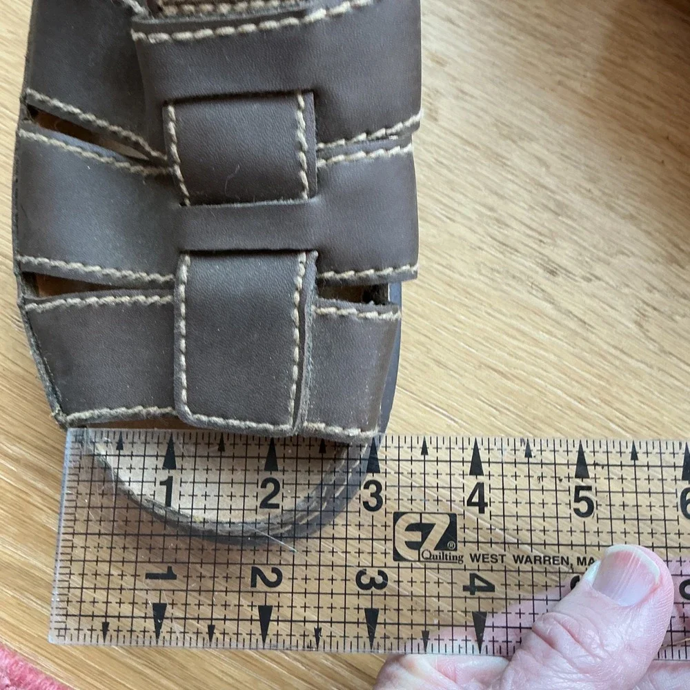 Lower East Side Fisherman Sandals Womens 8.5 Brown Platform 90s Grunge Y2K Retro